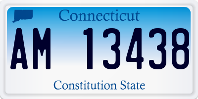 CT license plate AM13438
