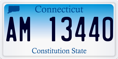 CT license plate AM13440