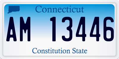 CT license plate AM13446