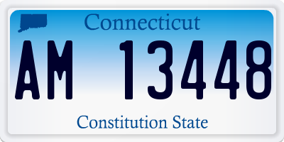 CT license plate AM13448