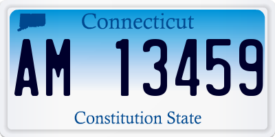 CT license plate AM13459