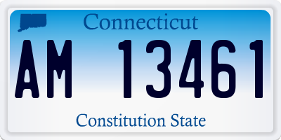 CT license plate AM13461