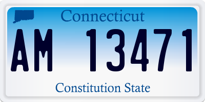 CT license plate AM13471