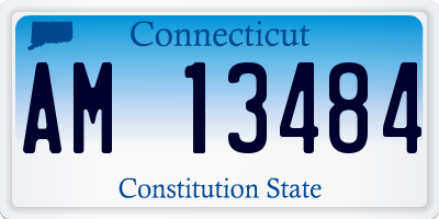 CT license plate AM13484