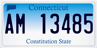 CT license plate AM13485