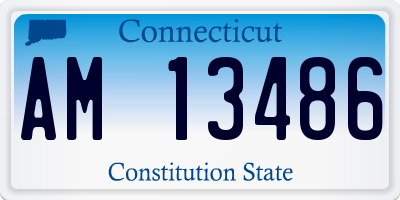 CT license plate AM13486