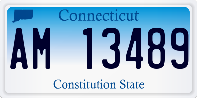 CT license plate AM13489