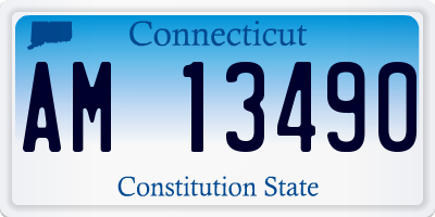 CT license plate AM13490