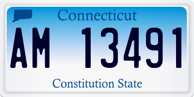 CT license plate AM13491