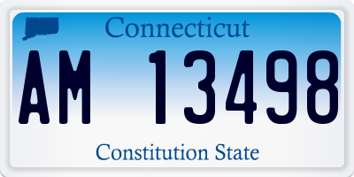 CT license plate AM13498
