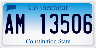 CT license plate AM13506