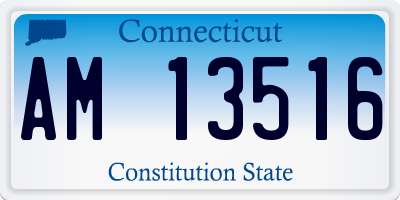 CT license plate AM13516