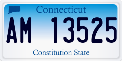 CT license plate AM13525