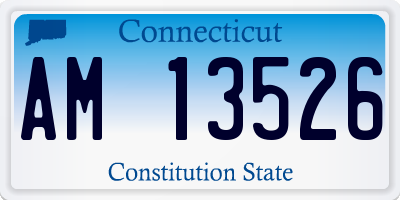CT license plate AM13526