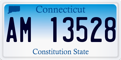 CT license plate AM13528