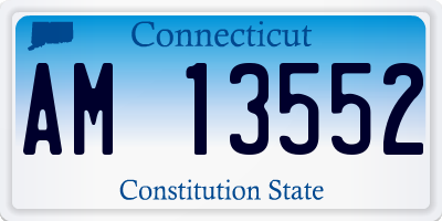 CT license plate AM13552
