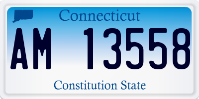 CT license plate AM13558