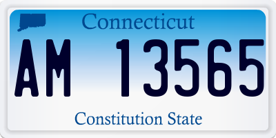 CT license plate AM13565