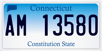 CT license plate AM13580