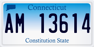 CT license plate AM13614