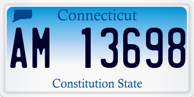 CT license plate AM13698