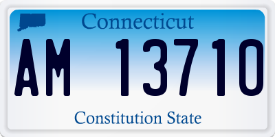 CT license plate AM13710