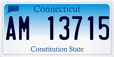 CT license plate AM13715