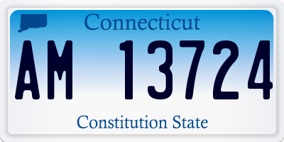 CT license plate AM13724