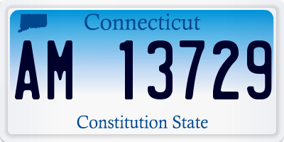 CT license plate AM13729