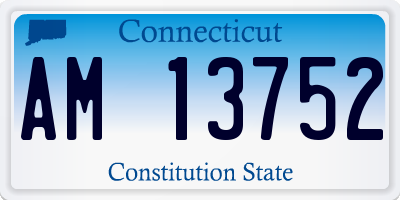CT license plate AM13752