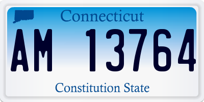 CT license plate AM13764