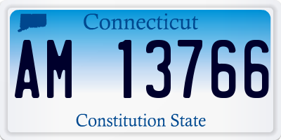 CT license plate AM13766