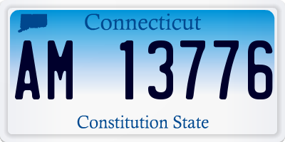CT license plate AM13776