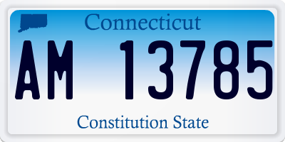 CT license plate AM13785