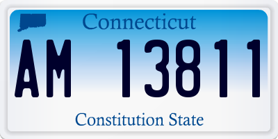 CT license plate AM13811