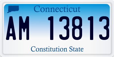 CT license plate AM13813