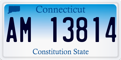 CT license plate AM13814