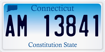 CT license plate AM13841