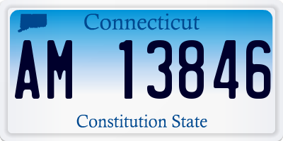 CT license plate AM13846