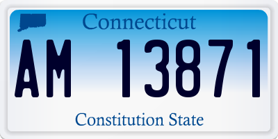 CT license plate AM13871