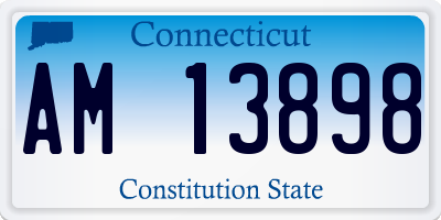 CT license plate AM13898