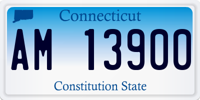 CT license plate AM13900