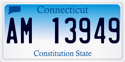 CT license plate AM13949