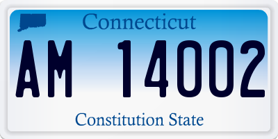 CT license plate AM14002