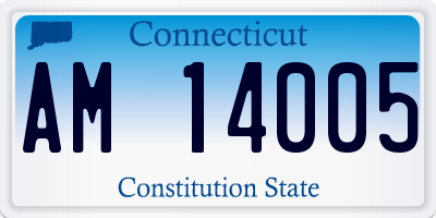 CT license plate AM14005