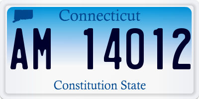 CT license plate AM14012