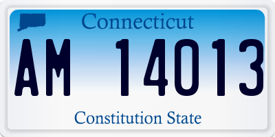 CT license plate AM14013