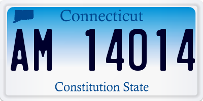 CT license plate AM14014