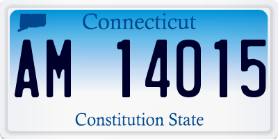 CT license plate AM14015