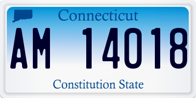 CT license plate AM14018